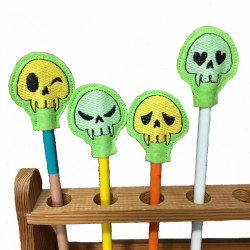 Stickserie ITH - Stifteaufsatz Skulls